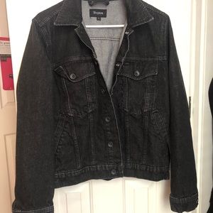 Black denim jacket
